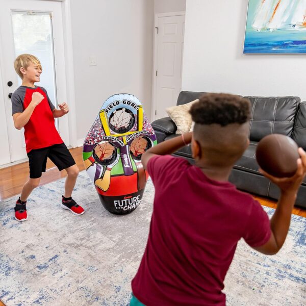 Franklin Sports Kids Football Target Toss Game - Inflatable Throwing Target Toy with Soft Mini Footballs - Fun Kids Sports Game - Image 13