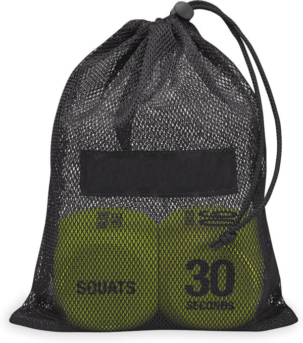 SPRI Exercise Dice (6-Sided) - Game for Group Fitness & Exercise Classes - Includes Push Ups, Squats, Lunges, Jumping Jacks, Crunches & Wildcard (Includes Carrying Bag) - Image 3